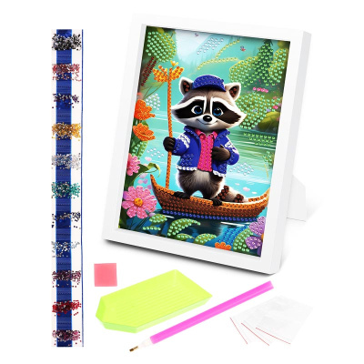 Алмазная мозаика Енот On time 45235 1